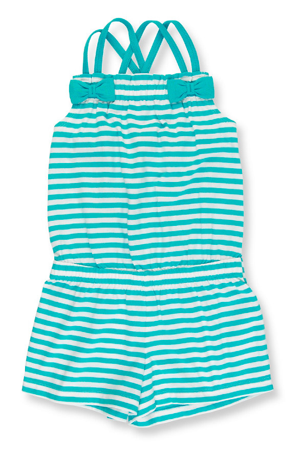 Pure Cotton Striped Playsuit Image 1 of 1