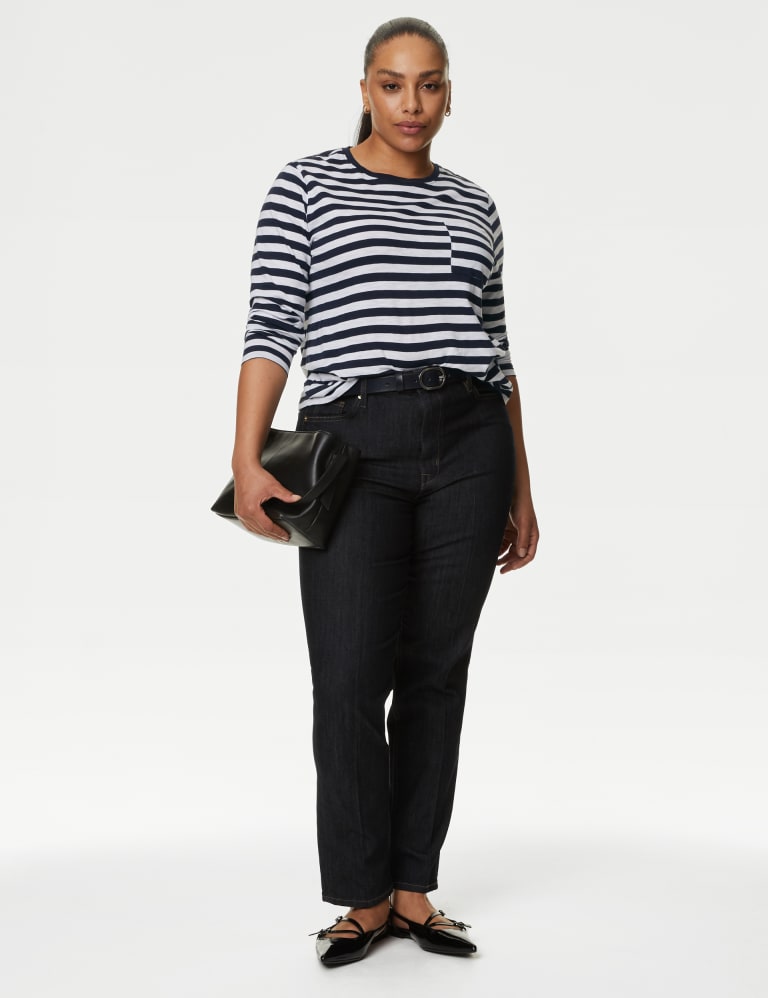 Striped t shirt womens sale