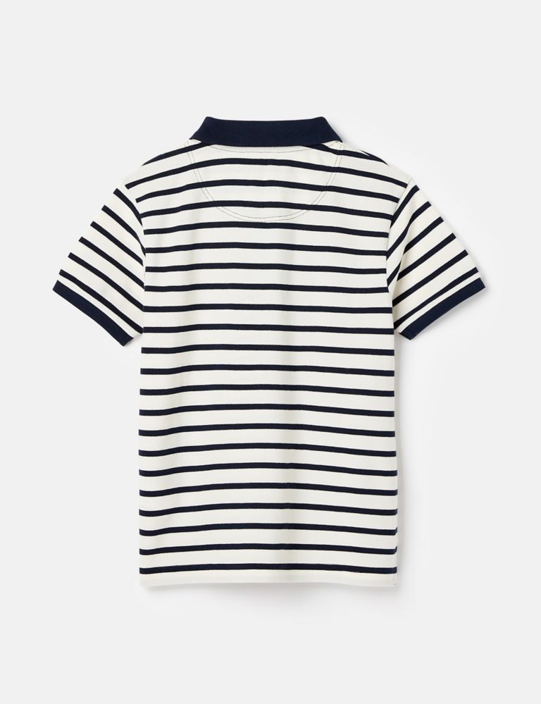 Pure Cotton Striped Polo Shirt (2-12 Yrs) 3 of 3
