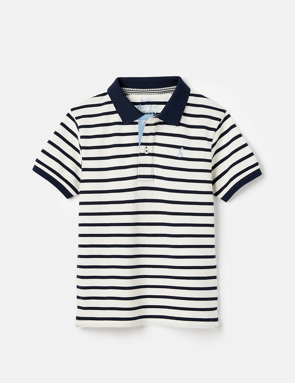 Pure Cotton Striped Polo Shirt (2-12 Yrs) 3 of 3