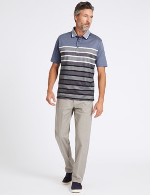 Mens striped polo shirt hotsell with pocket