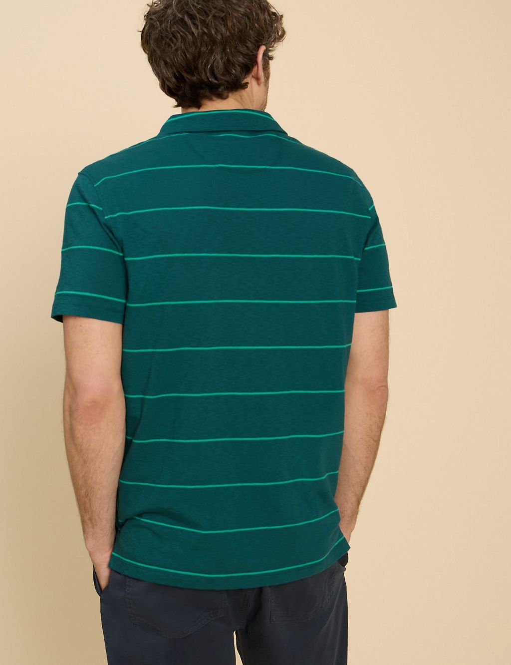 Pure Cotton Striped Polo Sirt 4 of 6