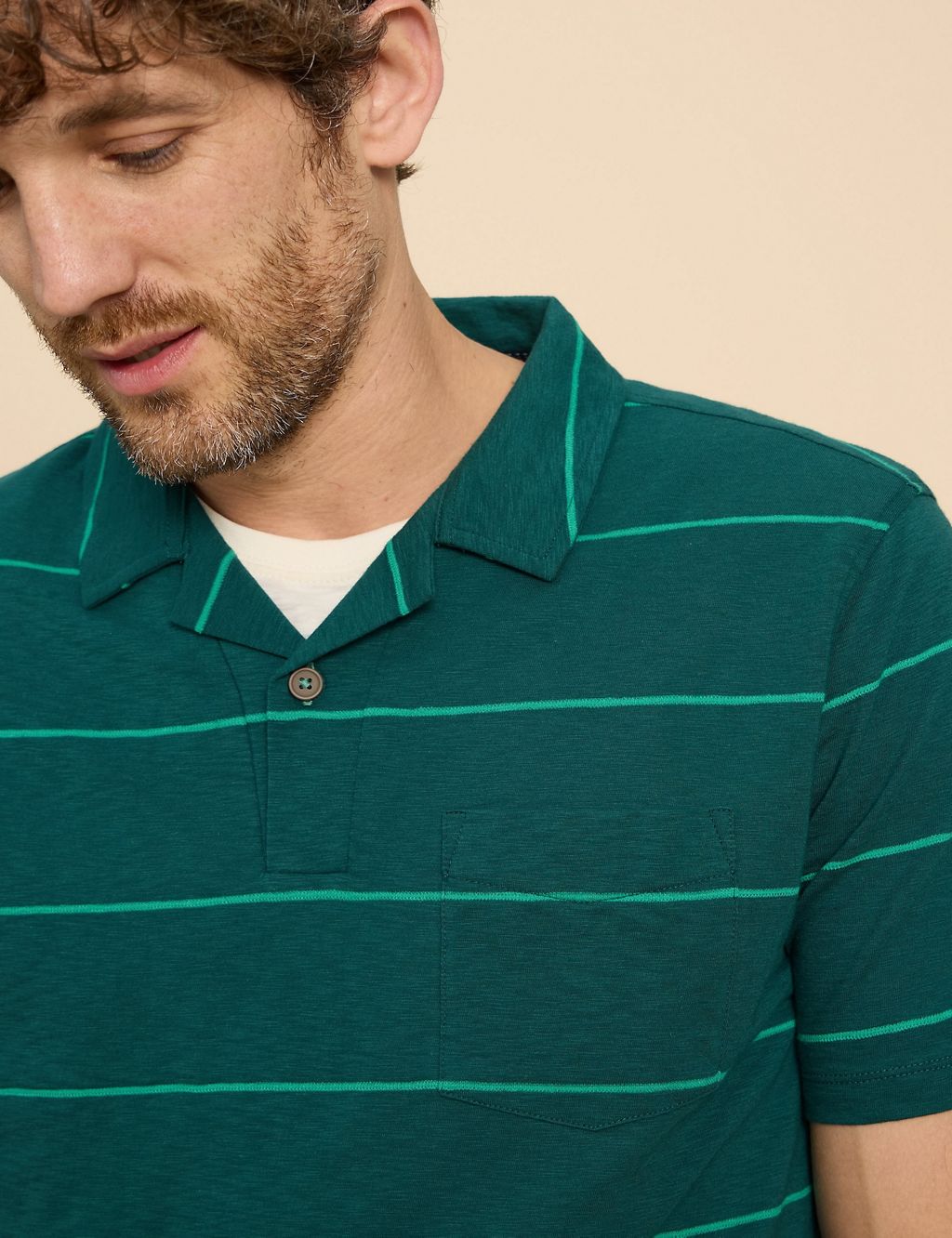 Pure Cotton Striped Polo Sirt 5 of 6