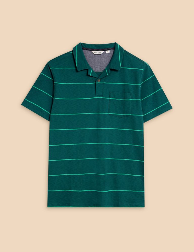 Pure Cotton Striped Polo Sirt 2 of 6
