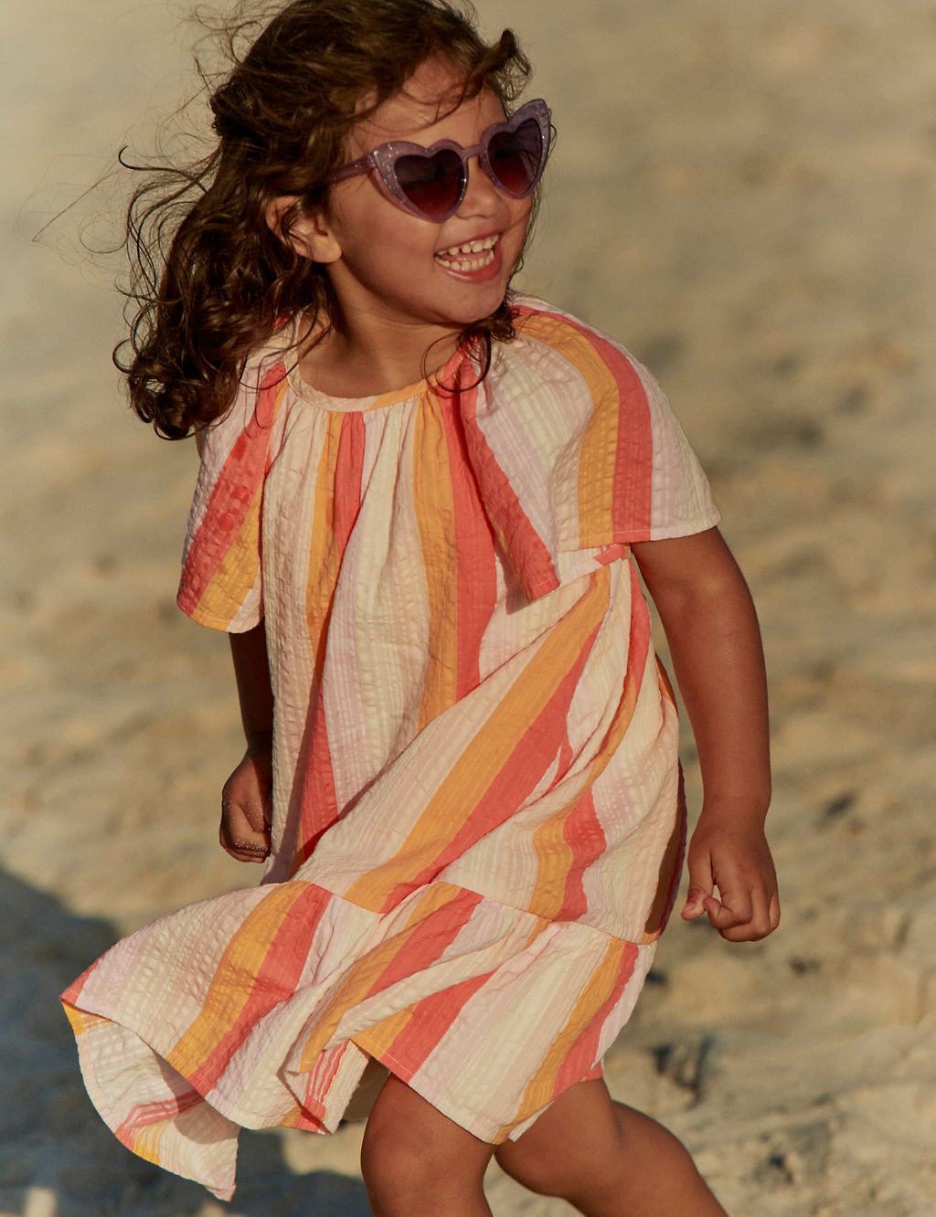 Pure Cotton Striped Printed Dress (2-8 Yrs) 3 of 6