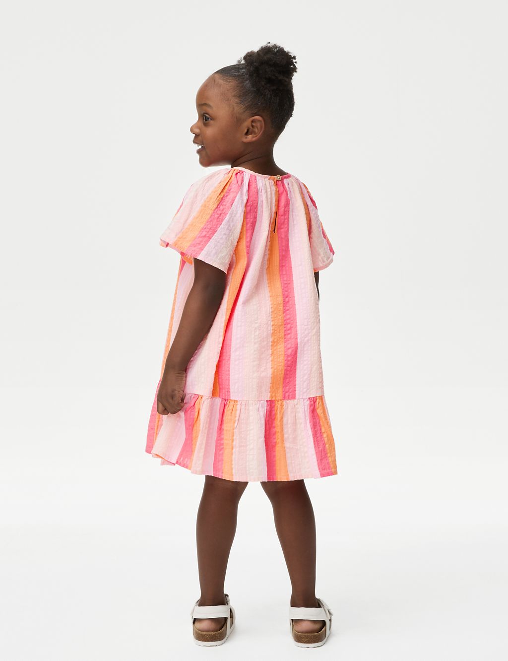 Pure Cotton Striped Printed Dress (2-8 Yrs) 4 of 6