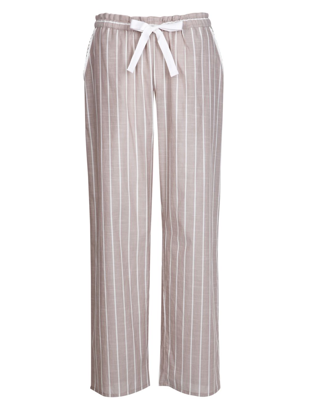Pure Cotton Striped Pyjama Bottoms 1 of 6