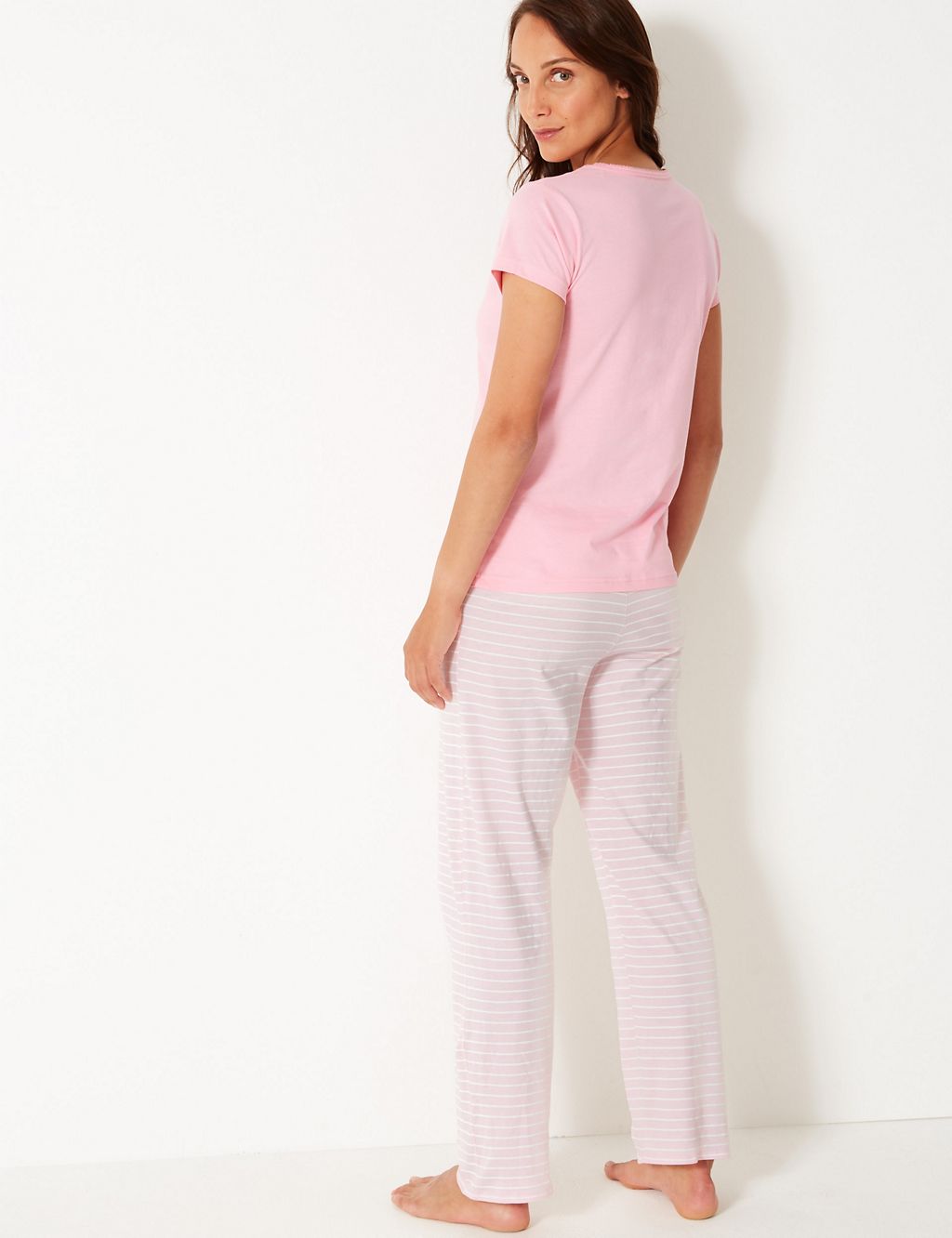 Pure Cotton Striped Pyjama Set 2 of 5