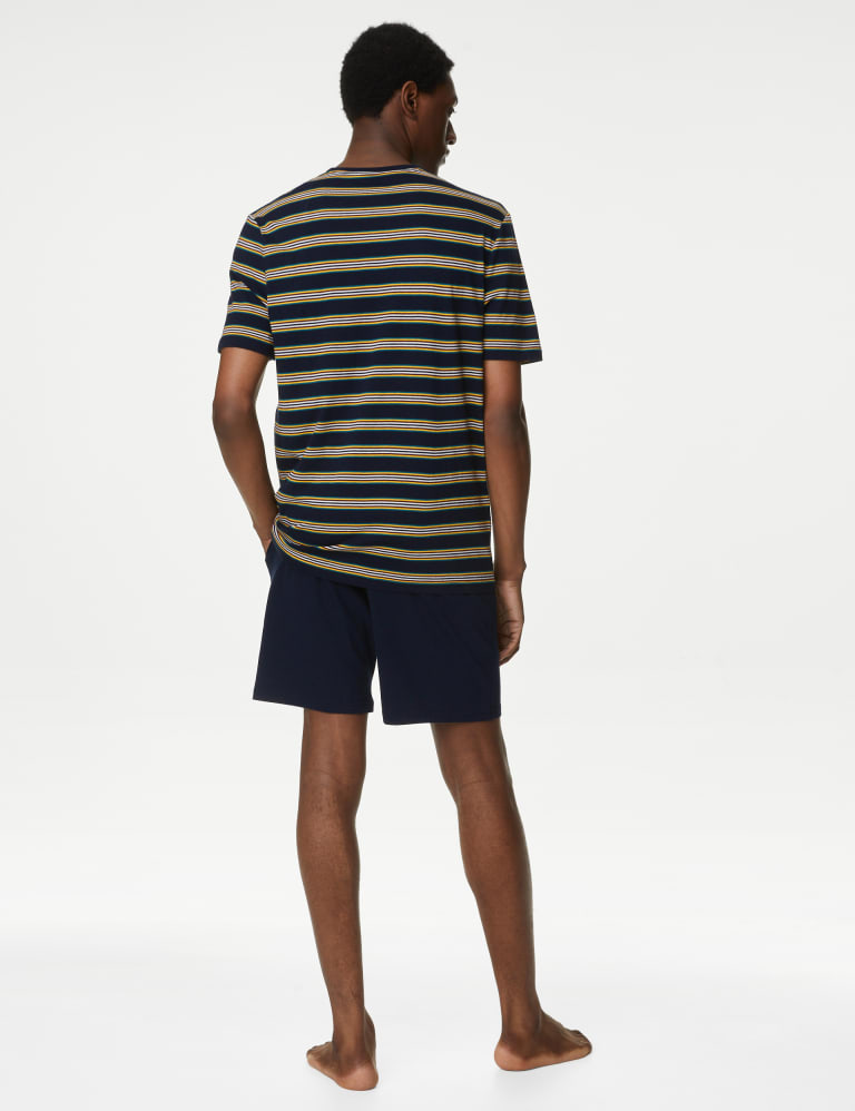 Pure Cotton Striped Pyjama Set M S Collection M S