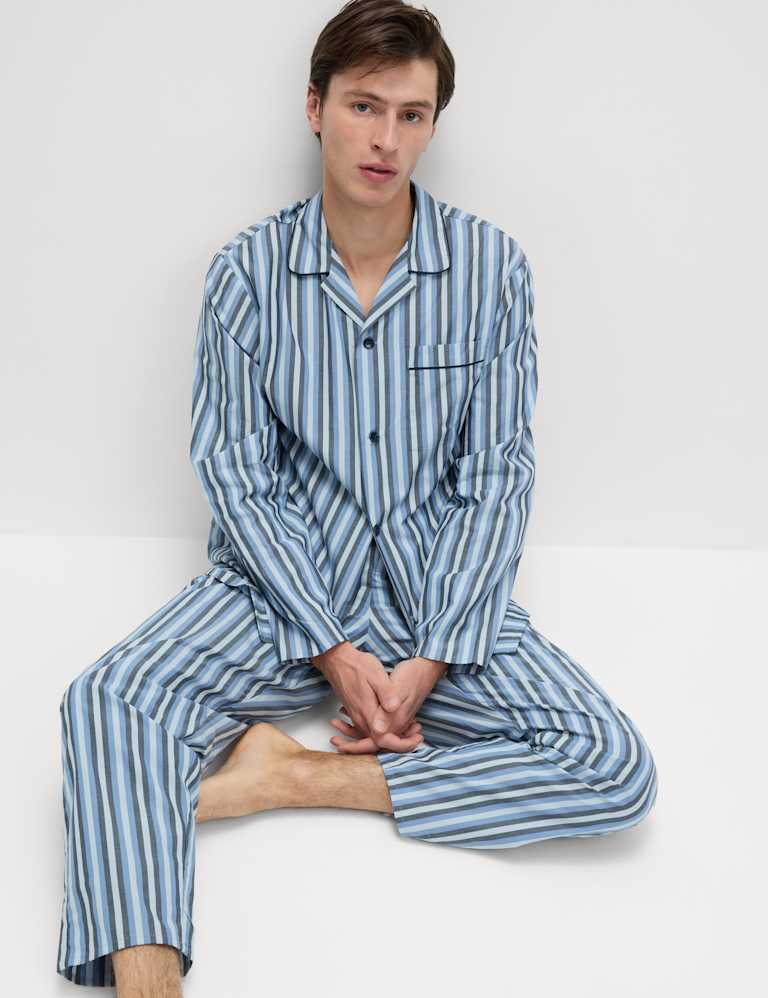 Kids 100% Recycled Striped PJ Set