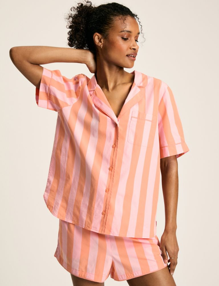 Pure Cotton Striped Pyjama Set 2 of 6