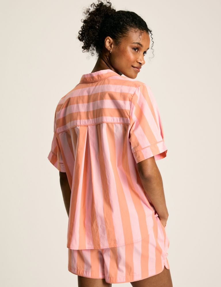 Pure Cotton Striped Pyjama Set 4 of 6