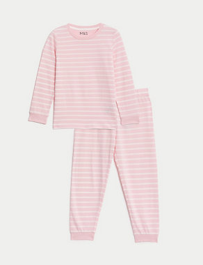 Pure Cotton Striped Pyjamas (1-8 Yrs) Image 2 of 5