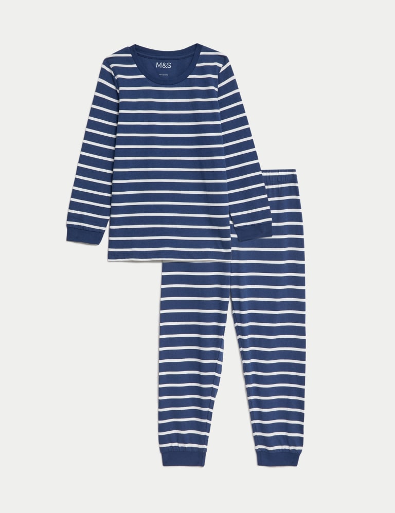 Marks and spencer striped pyjamas best sale