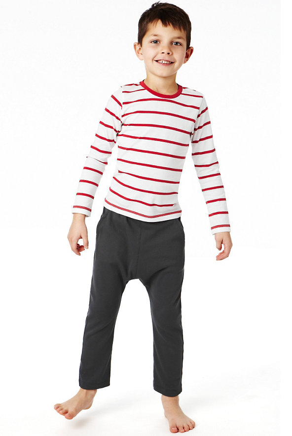 Pure Cotton Striped Pyjamas Image 1 of 1
