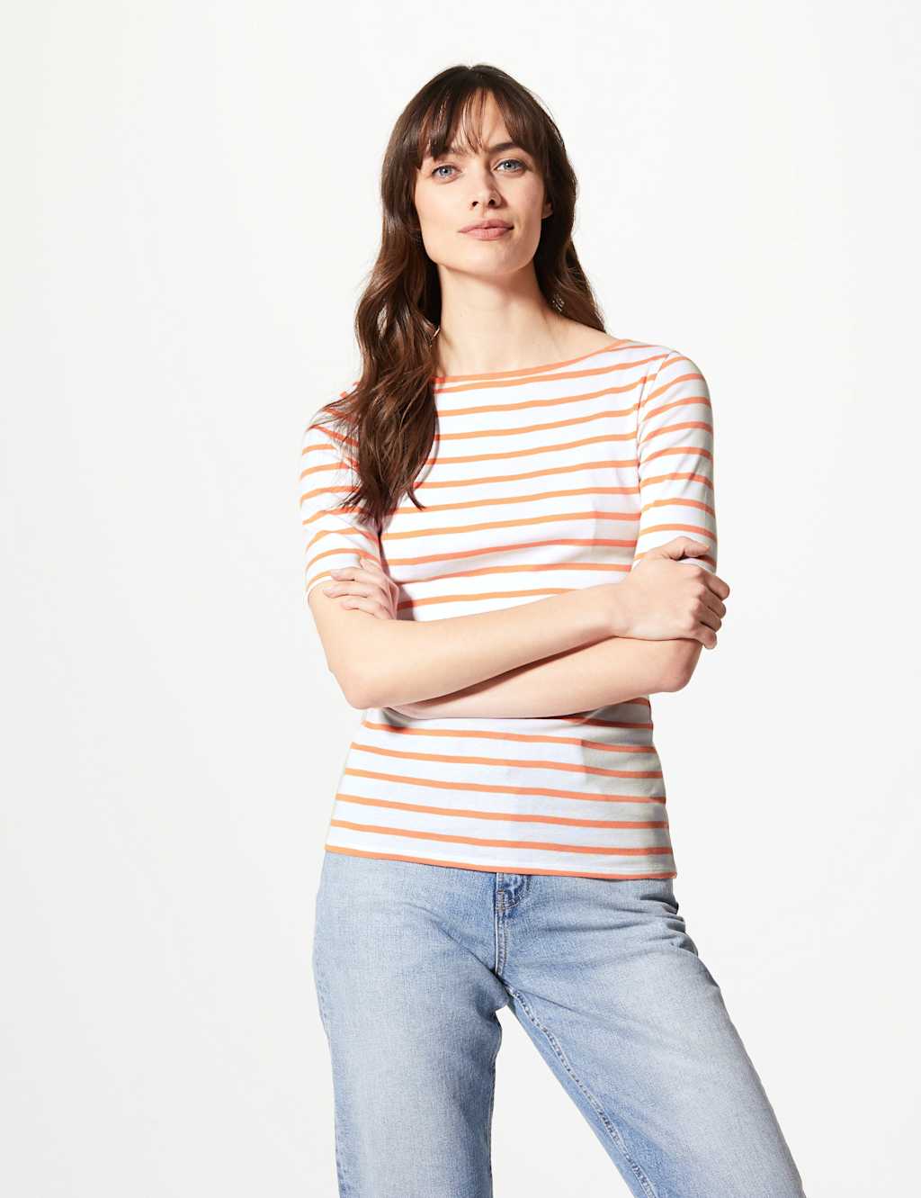 Pure Cotton Striped Regular Fit T-Shirt 1 of 4