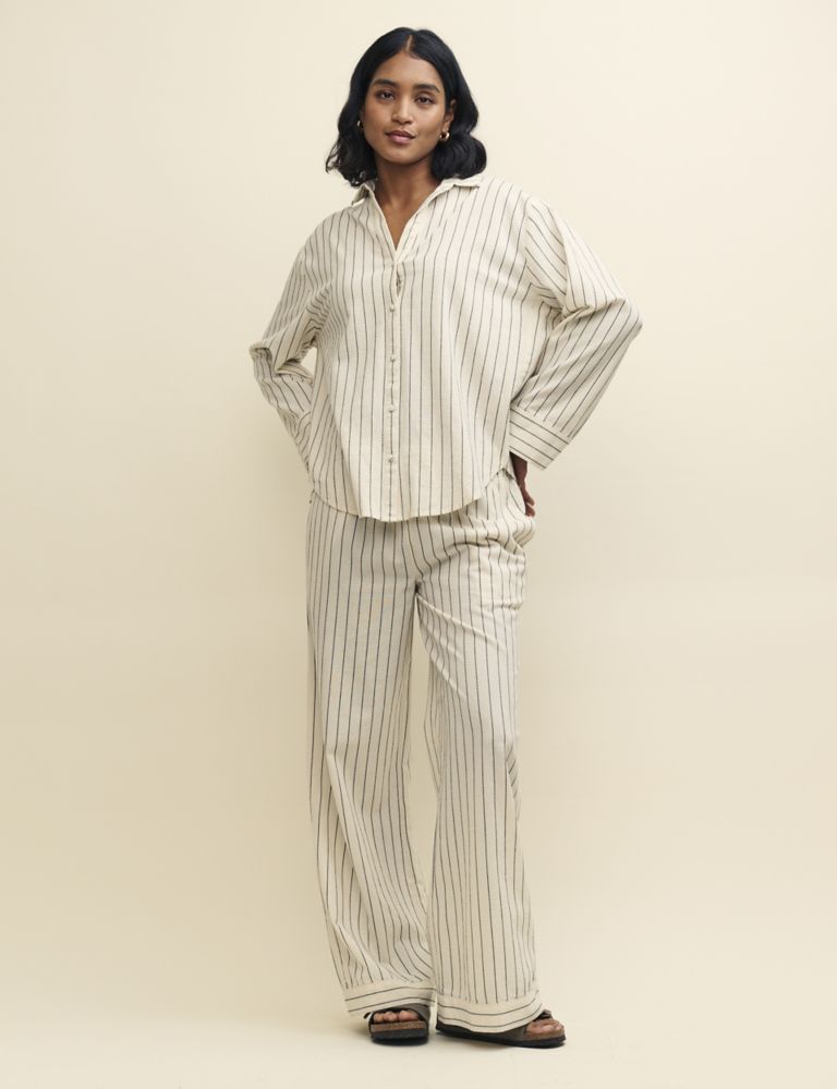 Pure Cotton Striped Relaxed Shirt 2 of 4