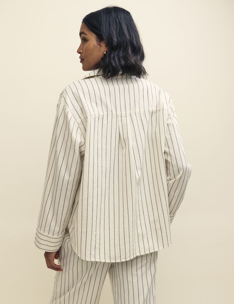 Pure Cotton Striped Relaxed Shirt 3 of 4