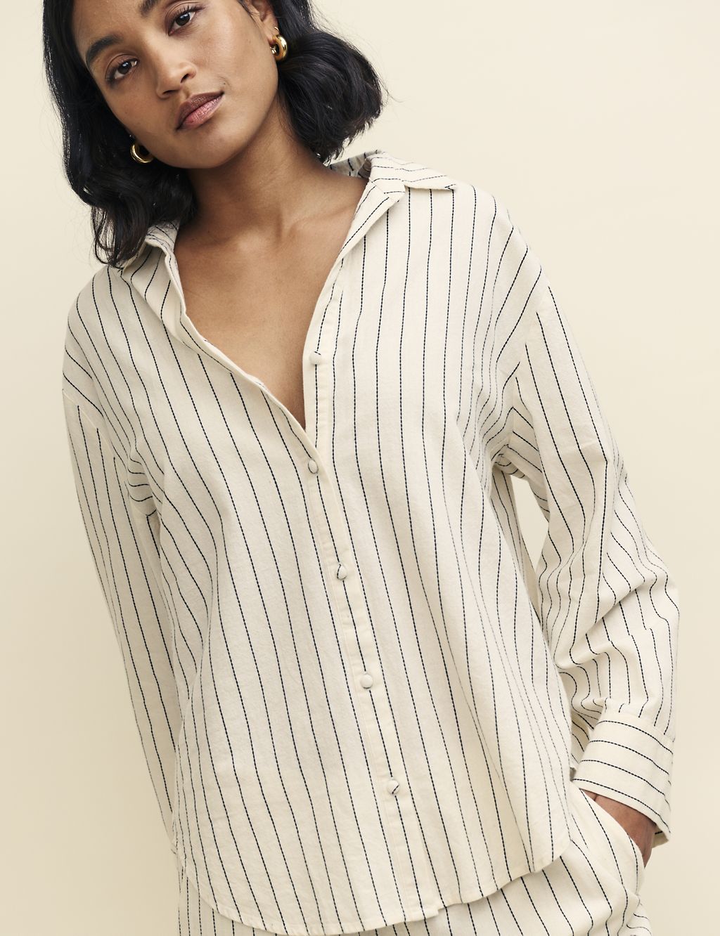 Pure Cotton Striped Relaxed Shirt 4 of 4