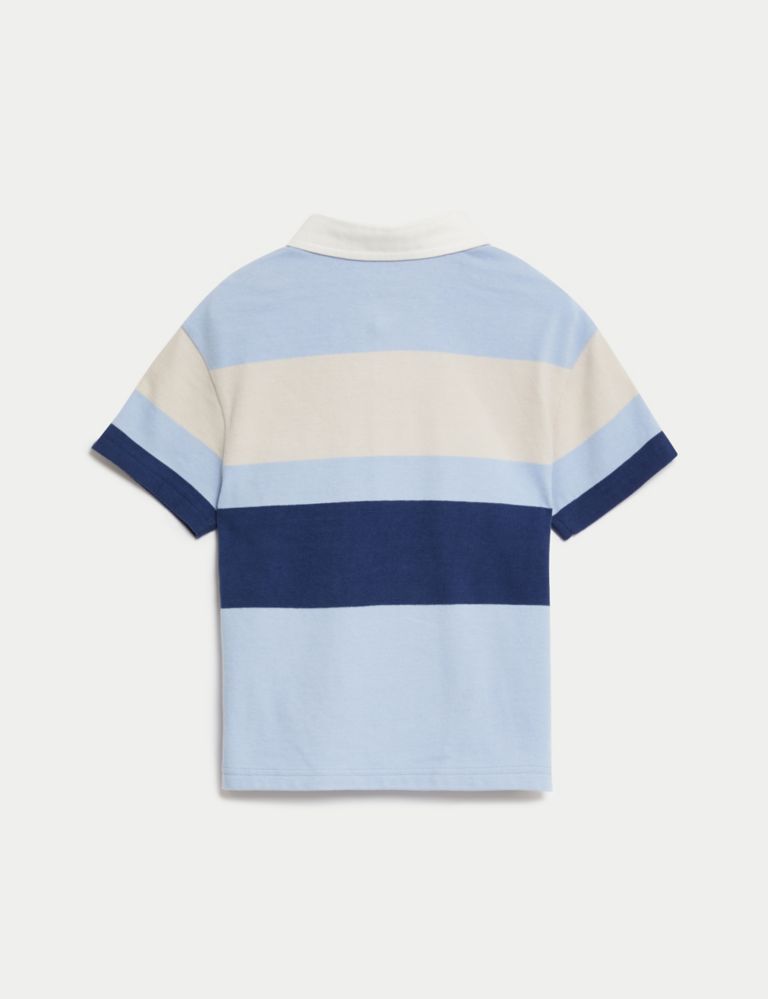 Pure Cotton Striped Rugby Shirt (2-8 Yrs) 6 of 6