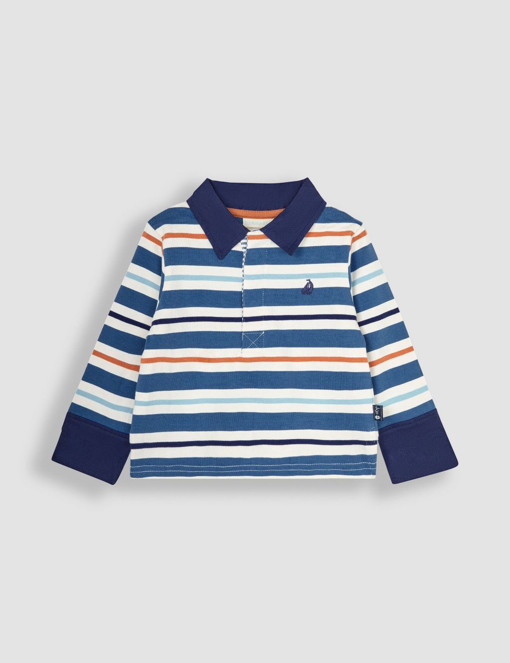 Pure Cotton Striped Rugby Shirt (6 Mths-5 Yrs) 3 of 3