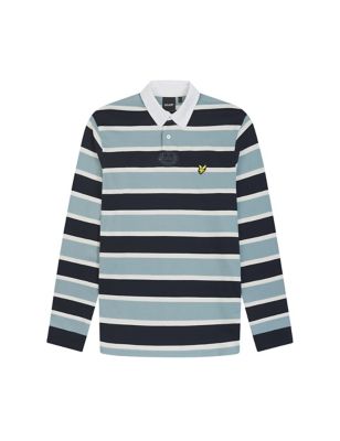 Pure Cotton Striped Rugby Shirt Image 2 of 5