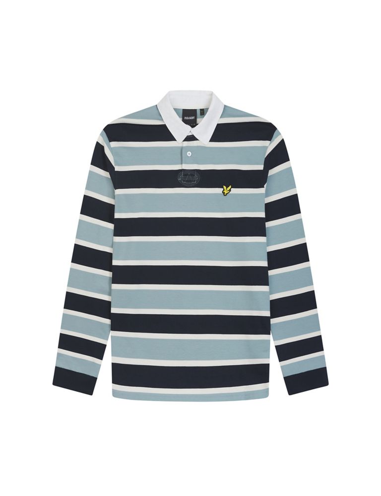Pure Cotton Striped Rugby Shirt 2 of 5