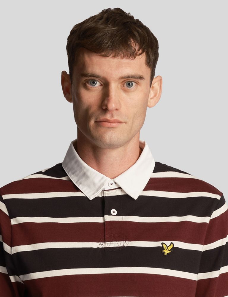 Pure Cotton Striped Rugby Shirt 5 of 5