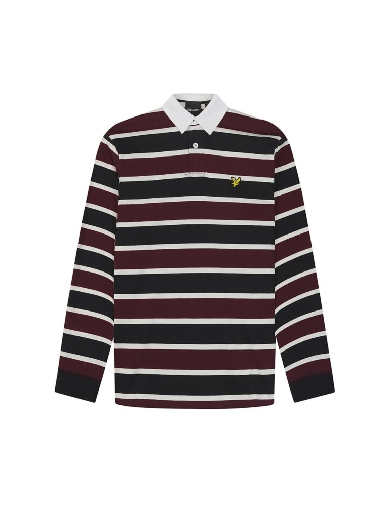 Pure Cotton Striped Rugby Shirt 2 of 5