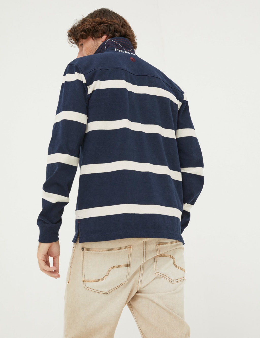 Pure Cotton Striped Rugby Shirt FatFace M&S