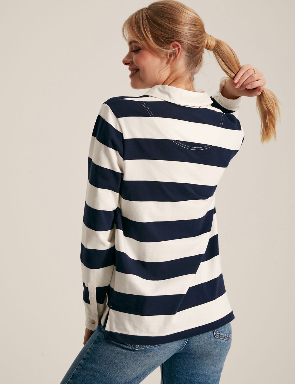 Pure Cotton Striped Rugby Top 2 of 7