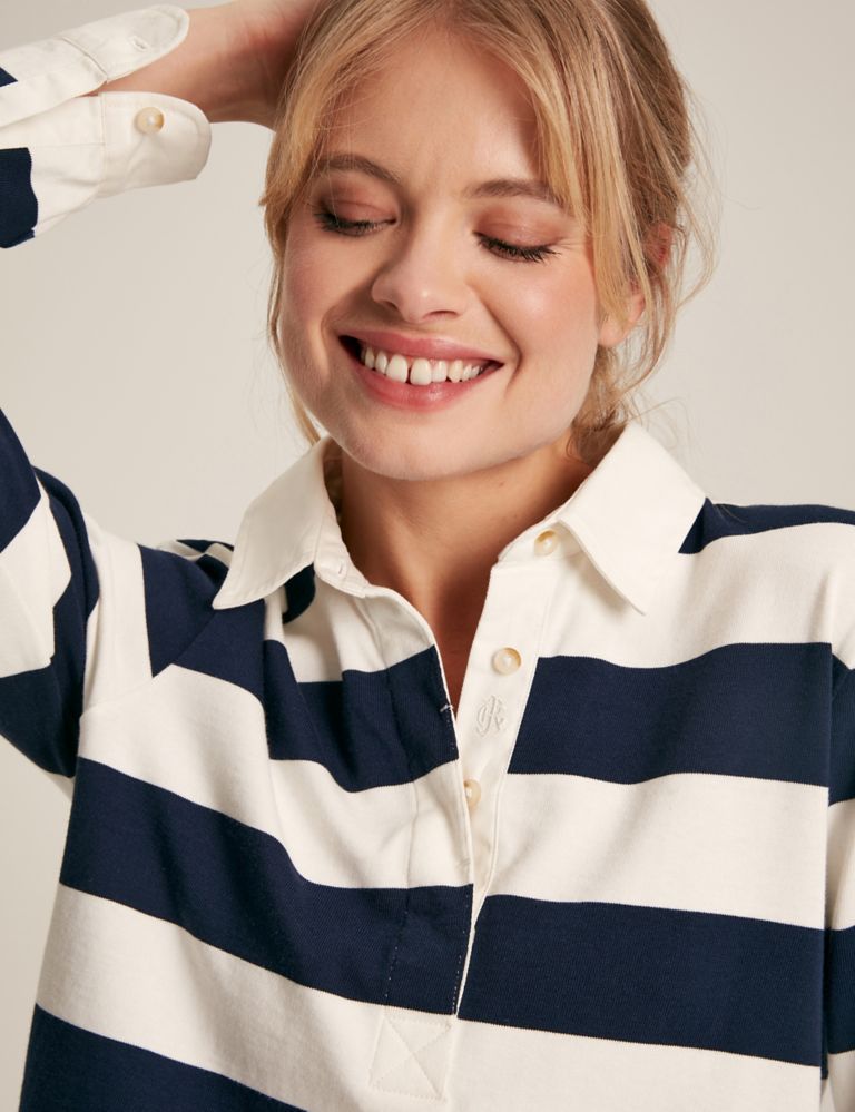 Pure Cotton Striped Rugby Top 4 of 7