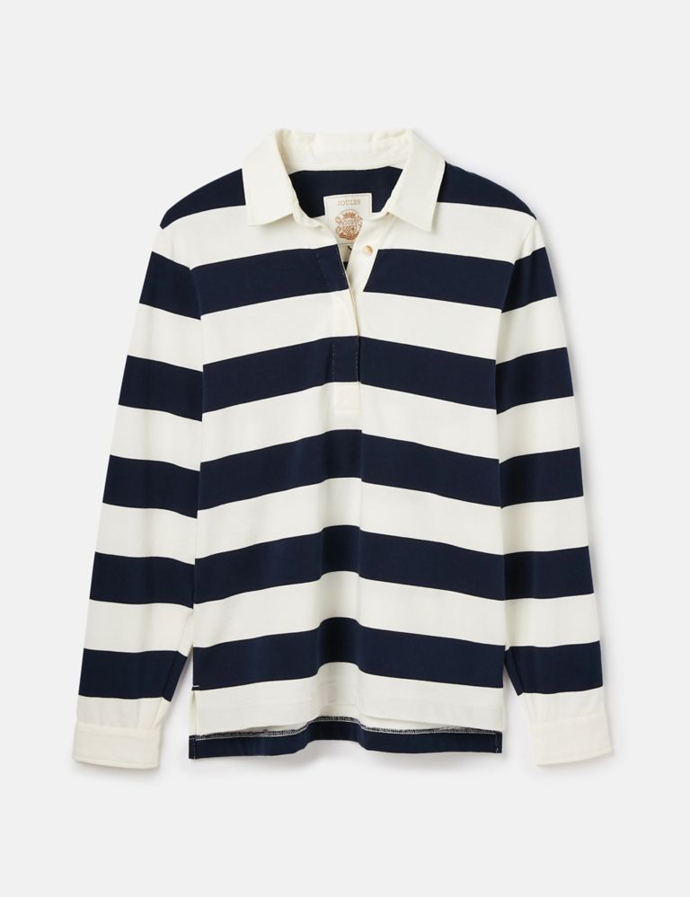Pure Cotton Striped Rugby Top 2 of 7