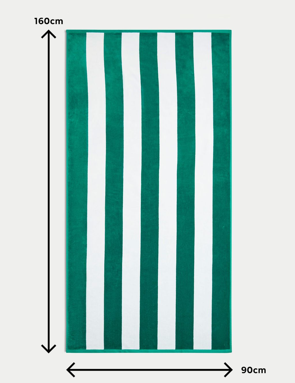 Pure Cotton Striped Sand Resistant Beach Towel 4 of 4