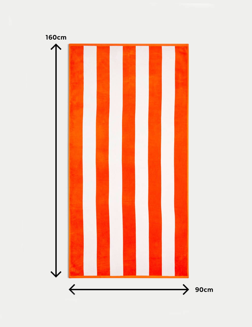 Pure Cotton Striped Sand Resistant Beach Towel M&S Collection M&S