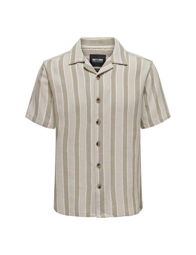 Pure Cotton Striped Seersucker Shirt 2 of 6
