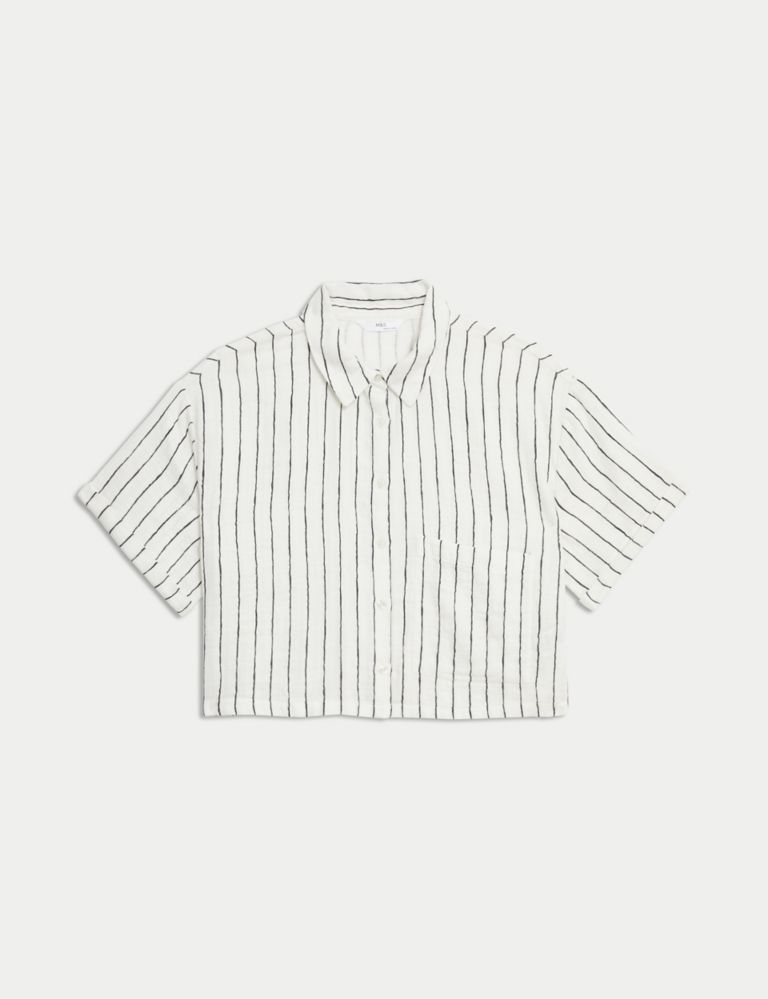 Pure Cotton Striped Shirt (6-16 Yrs) 2 of 4