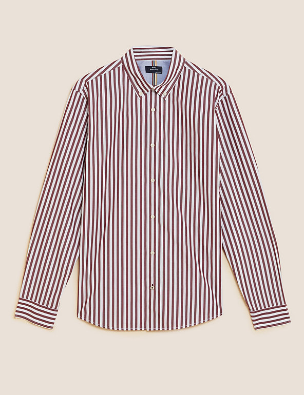 Pure Cotton Striped Shirt Image 1 of 1