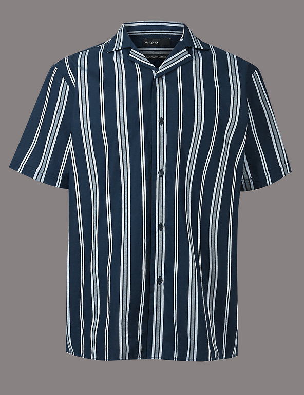 Pure Cotton Striped Shirt Image 1 of 1