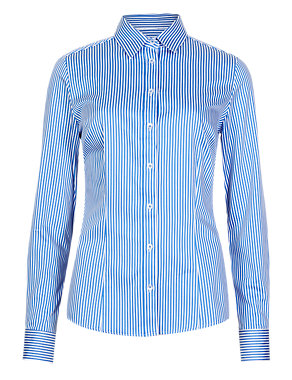 Pure Cotton Striped Shirt Image 2 of 4