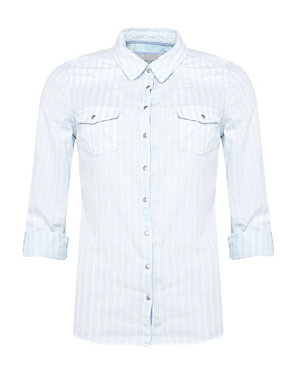 Pure Cotton Striped Shirt Image 2 of 7