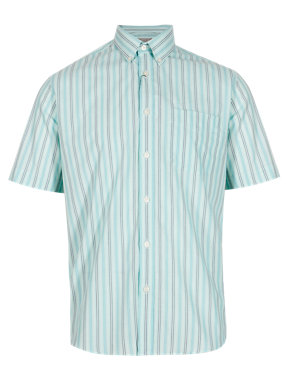 Pure Cotton Striped Shirt Image 2 of 3