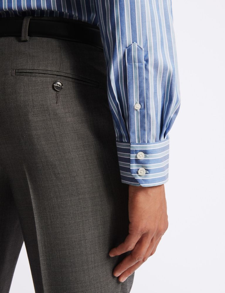 Pure Cotton Striped Shirt with Pocket 6 of 6