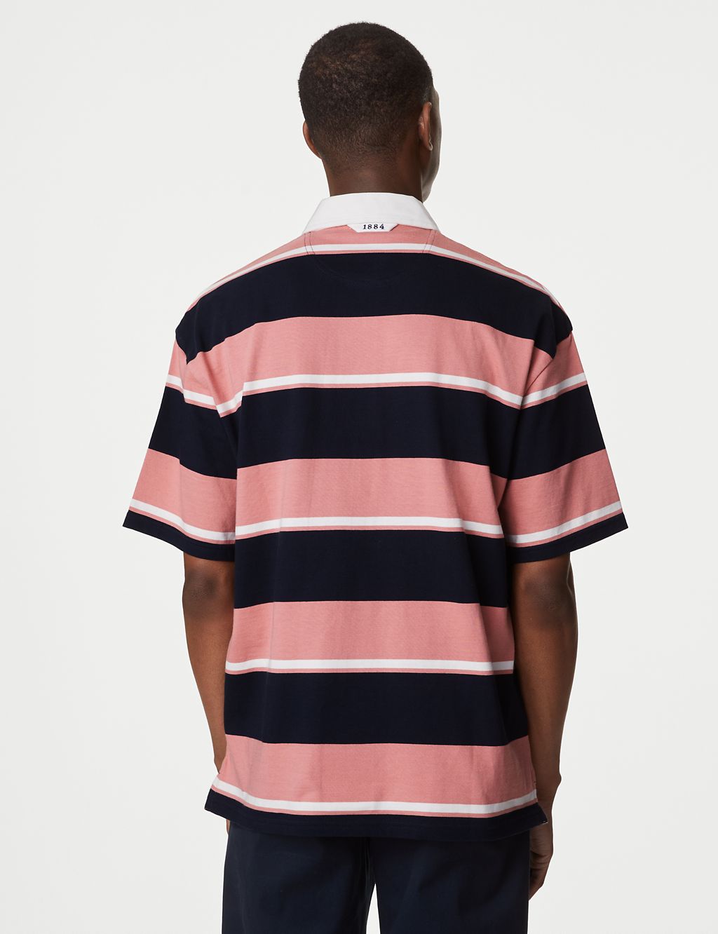 Pure Cotton Striped Short Sleeve Rugby Shirt 5 of 5