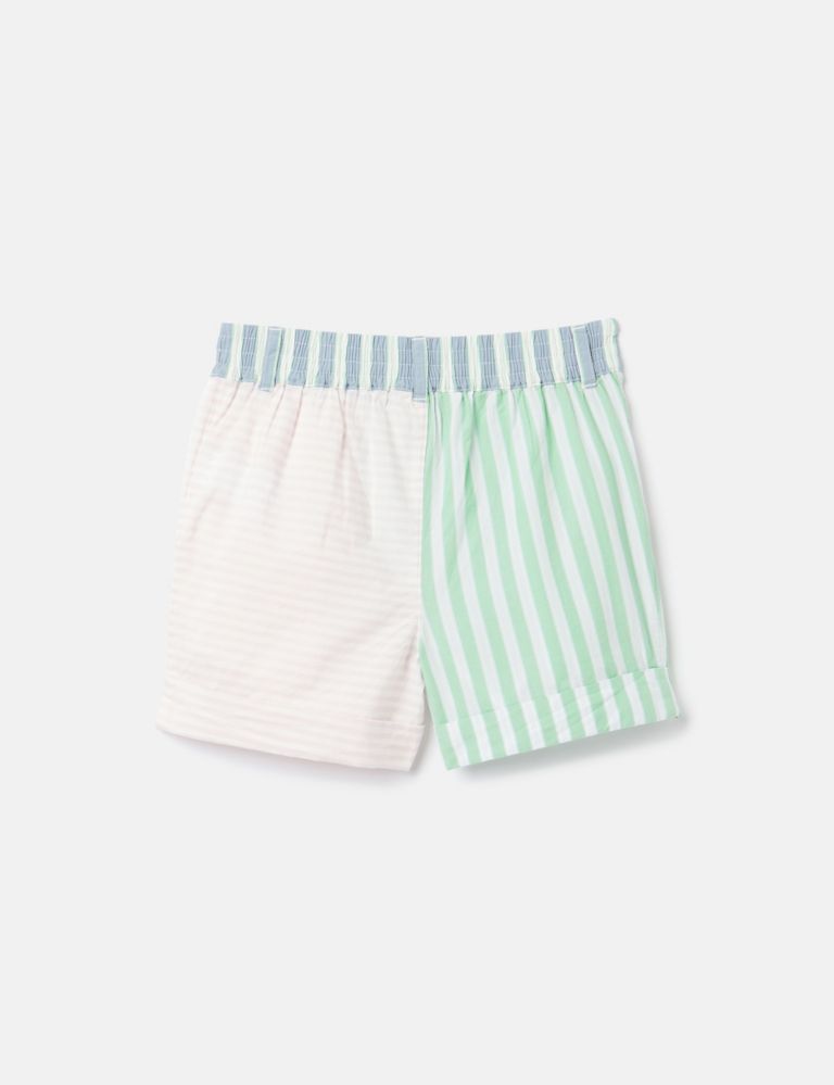 Pure Cotton Striped Shorts (2-12 Yrs) 2 of 4