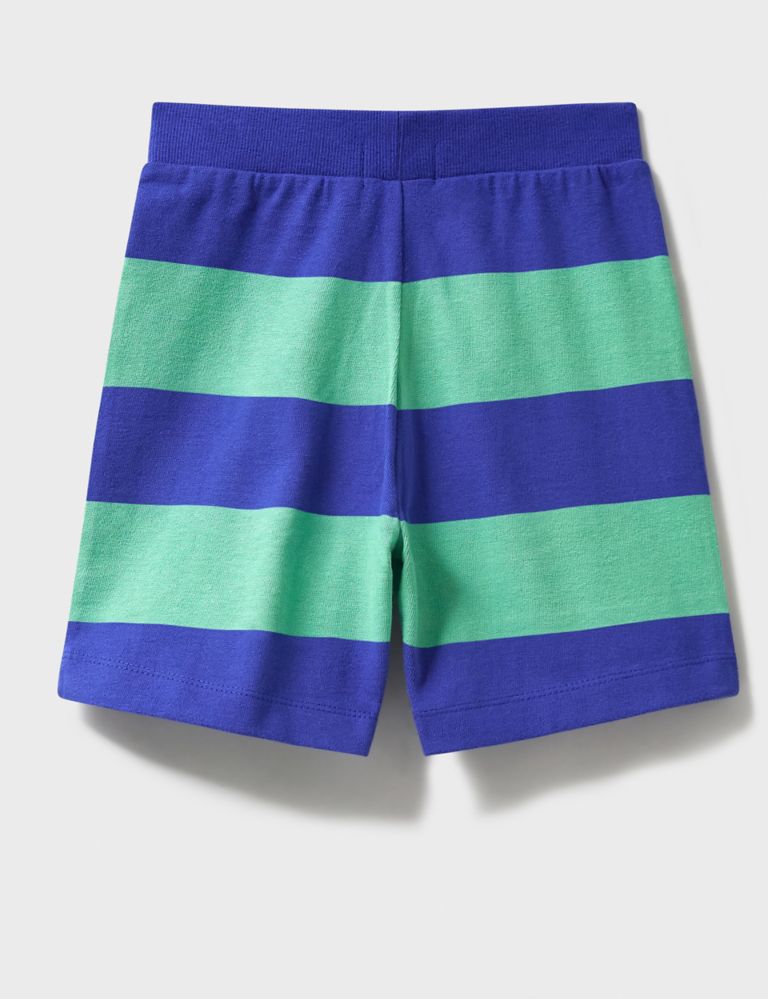 Pure Cotton Striped Shorts (3-12 Yrs) 2 of 4