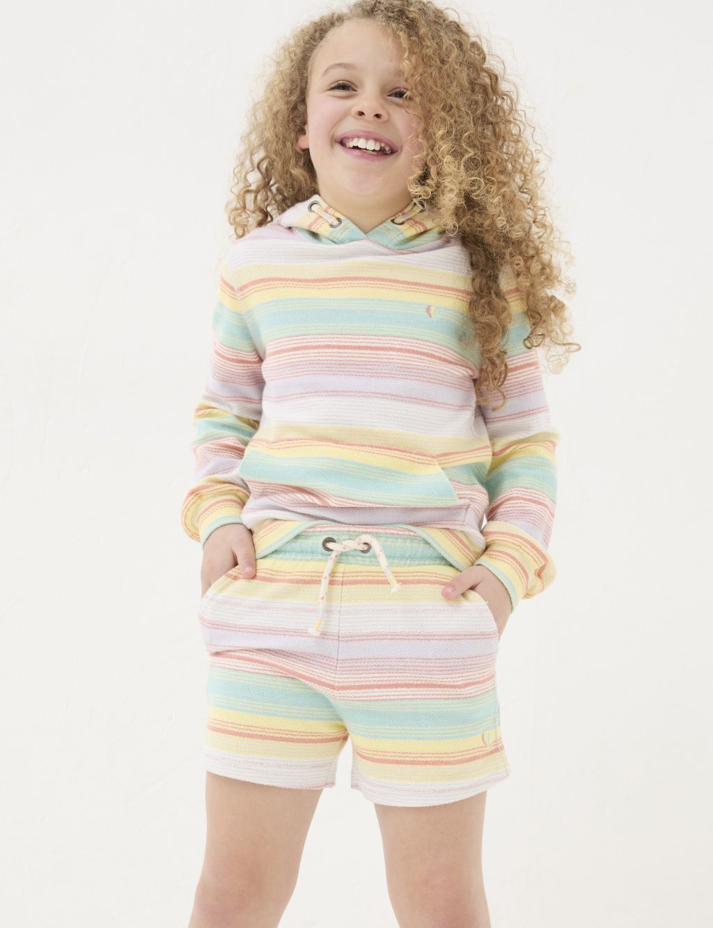 Pure Cotton Striped Shorts (3-13 Yrs) 3 of 4