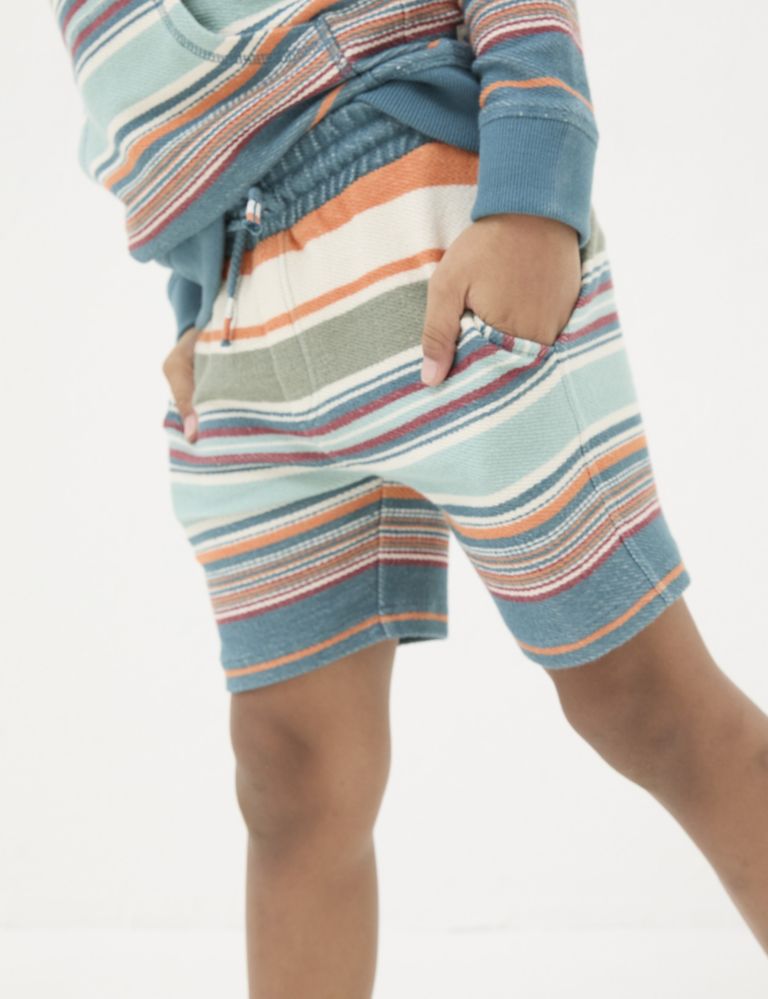 Pure Cotton Striped Shorts (3-13 Yrs) 3 of 5