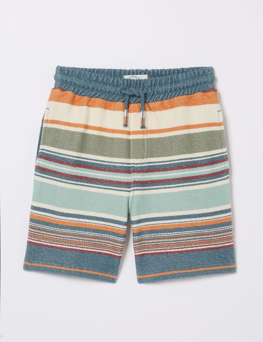 Pure Cotton Striped Shorts (3-13 Yrs) 1 of 5