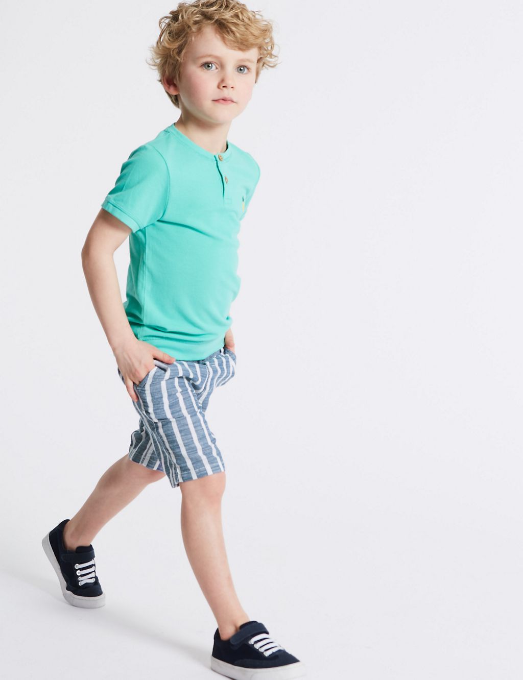 Pure Cotton Striped Shorts (3 Months - 7 Years) 3 of 4